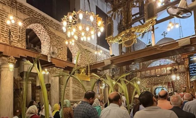 Palm Sunday Celebrations Fill Church of the Virgin Mary in Haret Zuweila with Spiritual Joy.