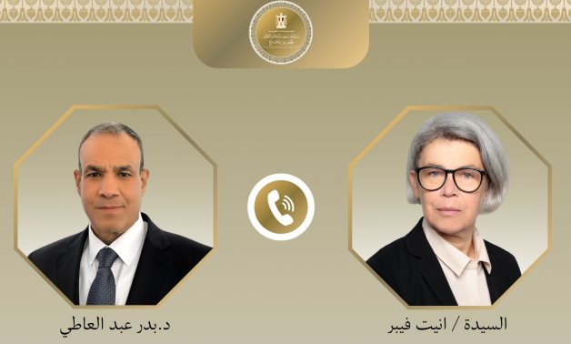 Egyptian Foreign Minister Bade Abdelatty makes a phone call with with Annette Weber, the European Union’s Special Representative for the Horn of Africa on April 12, 2026- press photo