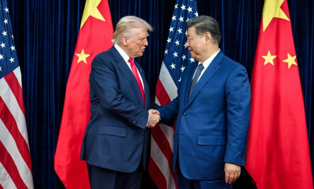 A file photo of a meeting between US President Donald Trump and China’s President Xi Jinping. White House