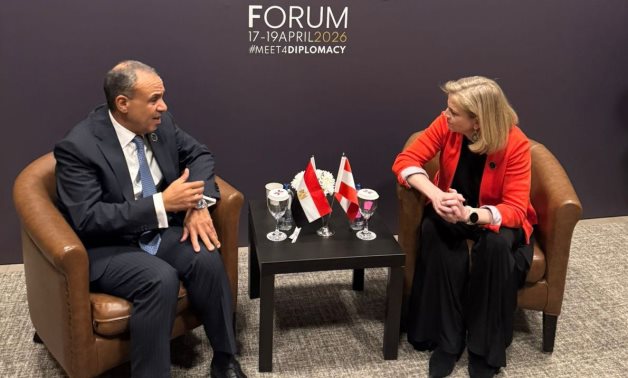 Foreign Minister Badr Abdelatty meets Austrian Foreign Minister Beate Meinl-Reisinger in Antalya.