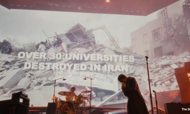 The Strokes Turn Their Live Shows Into Visual Protest on the Destruction of Universities in Gaza and Iran.