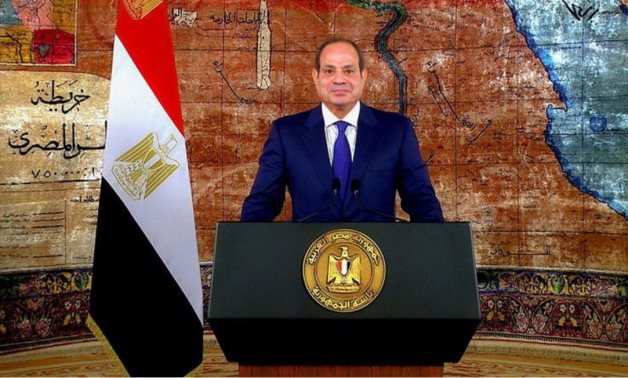 Egyptian President Abdel Fatah al-Sisi giving speech on occasion of Sinai Liberation on Saturday April 25th, 2026. 