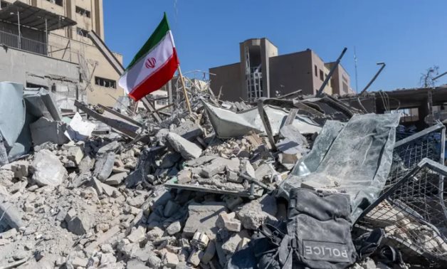 A photo shows destruction in Iran amid Israeli-US strikes