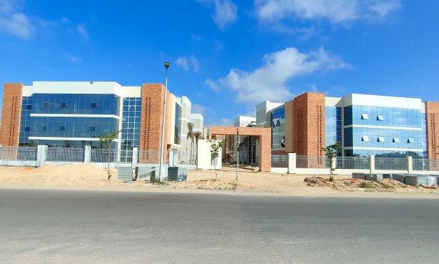 The new headquarters of Senghor University in Borg El Arab.