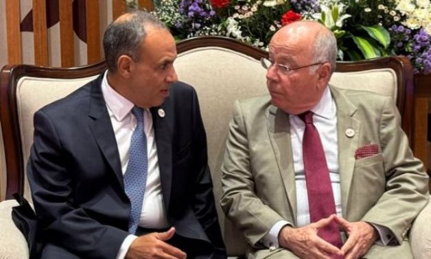 Egyptian FM Badr Abdelatty meets with Brazilian Foreign Minister Mauro Vieira on the sidelines of the BRICS foreign ministers’ meeting in New Delhi, 14 May 2026. Cabinet