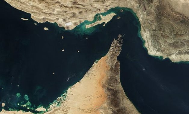 A file photo of the Strait of Hormuz. Photo Credit: Jacques Descloitres/NASA