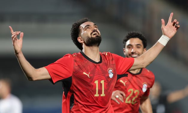 Egypt's Mostafa Ziko celebrates scoring their first goal REUTERS/Mohamed Abd El Ghany