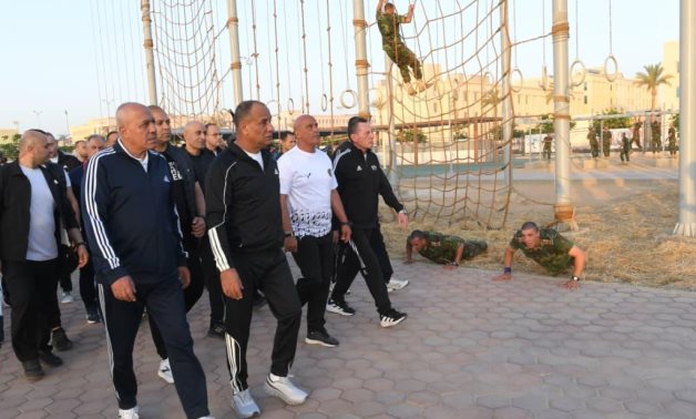 General Ashraf Salem Zaher, Commander-in-Chief of the Egyptian Armed Forces and Minister of Defense and Military Production, inspected the training and qualification system at the Egyptian Military Academy