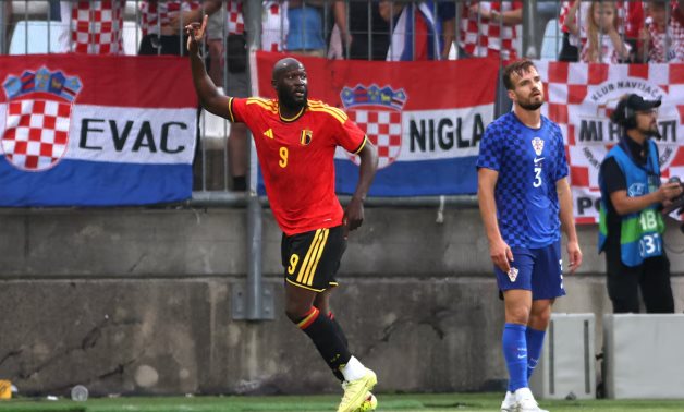 Belgium's Romelu Lukaku celebrates scoring their second goal REUTERS/Antonio Bronic