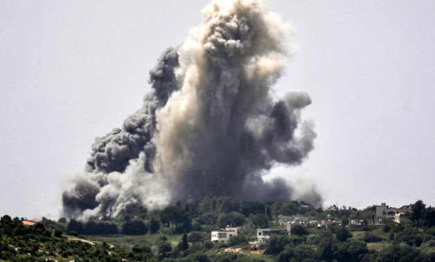 A file photo of a Lebanon strike