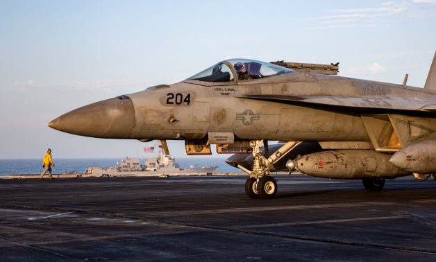 A file photo of a US fighter jet. CENTCOM