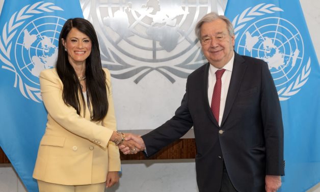 Rania Al-Mashat takes the oath before UN Secretary-General António Guterres, formally assuming her role as Executive Secretary of the UN Economic and Social Commission for Western Asia (ESCWA)