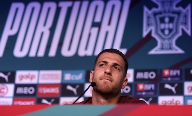 Portugal's Diogo Dalot during press conference REUTERS/Amanda Perobelli