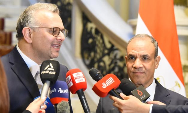 Minister of Foreign Affairs, International Cooperation, and Egyptians Abroad Badr Abdelatty and Massad Boulos, Senior Advisor to the US President for Arab and African Affairs, on Sunday, June 21,