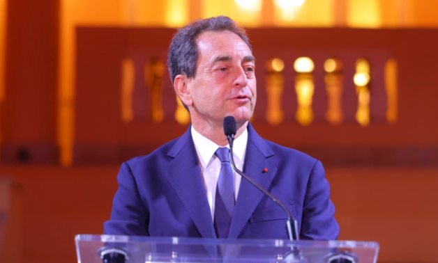 French Ambassador to Cairo, Eric Chevallier during event in Cairo 