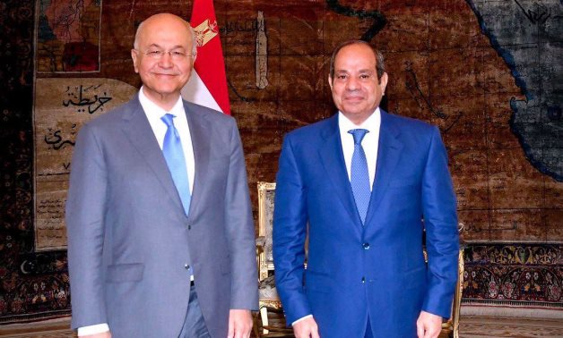 President Abdel Fattah El-Sisi receives United Nations High Commissioner for Refugees Barham Salih and UNHCR officials, 25 June 2026. Presidency