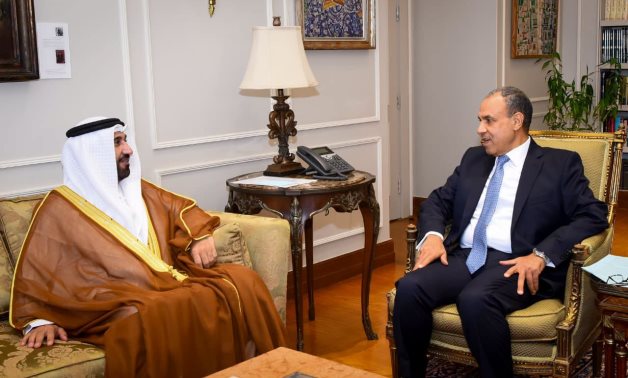 Foreign Minister Badr Abdelatty receives Speaker of the Arab Parliament Mohammed Al-Yamahi in Cairo, 25 June 2026. Egypt's MFA