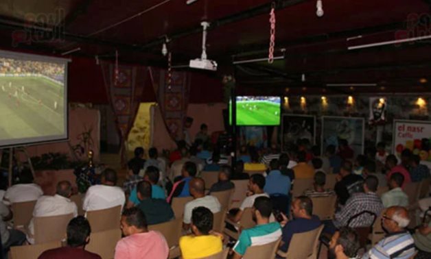 Citizens gathered at cafes in Egypt to watch World Cup matches - file 