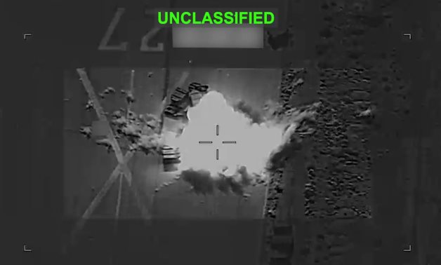 CENTCOM said US forces struck around 90 Iranian military targets, 8 July 2026 to further degrade Tehran’s ability to threaten freedom of navigation in the Strait of Hormuz. CENTCOM/Still image