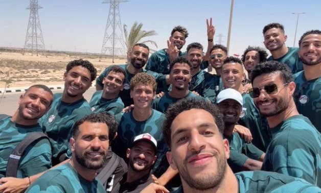 The Egyptian National Football Team in El Alamein.