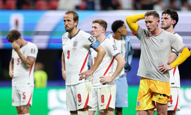 England's Harry Kane looks dejected after the match as England are eliminated from the World Cup REUTERS/Paul Childs