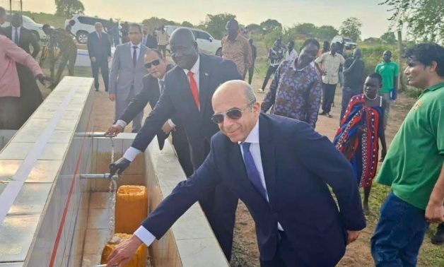 The inauguration of Egypt-funded SOMBA groundwater station at University of Juba in South Sudan on July 16, 2026- press photo