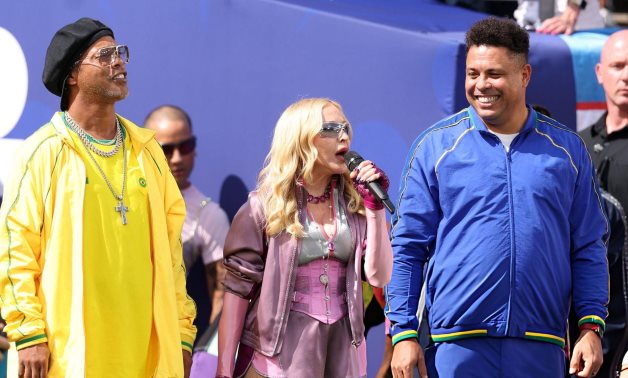 Madonna, Ronaldinho and Ronaldo Nazário.