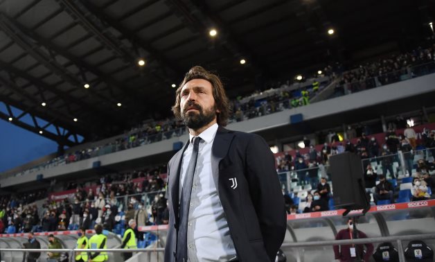 Juventus coach Andrea Pirlo before the match REUTERS/Alberto Lingria