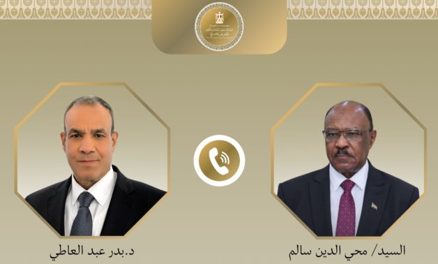 Badr Abdelatty, Minister of Foreign Affairs, International Cooperation and Egyptians Abroad, held a telephone conversation with Mr. Mohi El-Din Salem, Sudan's Minister of Foreign Affairs