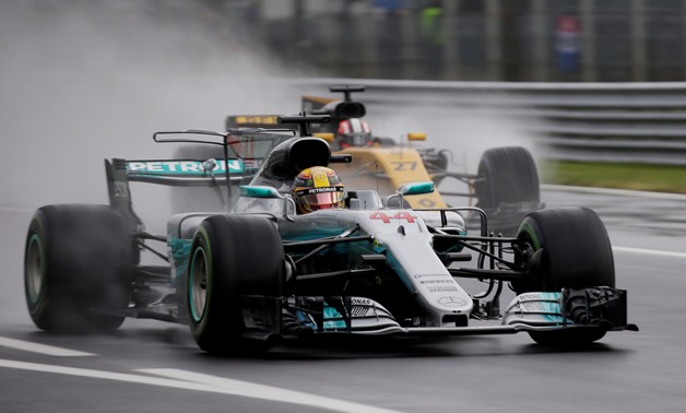 Lewis Hamilton during qualifying – Press image courtesy Reuters