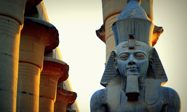 Ramses II Statue at Luxor Temple (Wikimedia)  