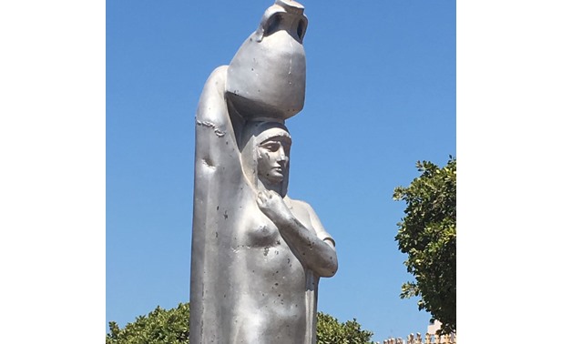 Youm 7 (the discovered statue at Saad Zaghloul Garden in Port Said)
