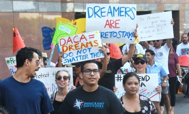 © AFP | Young immigrants and supporters rally in support of Deferred Action for Childhood Arrivals (DACA) in Los Angeles, California