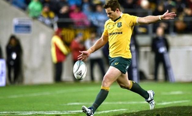© AFP/File | Wallaby fly-half Bernard Foley was sidelined by an head knock during a match in February that saw him miss the first four rounds of the Super rugby season