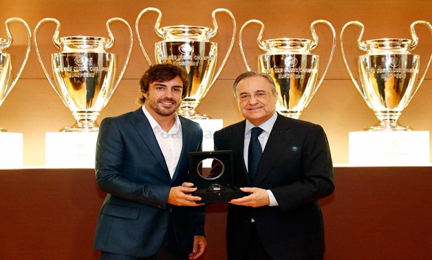 Fernando Alonso with Perez - Real Madrid Website 