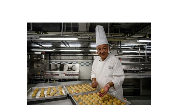 AFP / Anthony WALLACE Mooncakes by chef Yip Wing-wah of Hong Kong's famous colonial era Peninsula Hotel are among the most in demand -- and the priciest.