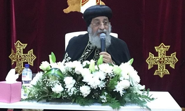 FILE: Pope Tawadros II of Alexandria and Patriarch of Saint Mark - Coptic Orthodox Church Spokesperson