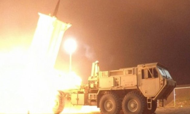 MISSILE DEFFENSE AGENCY/AFP/File / by Thomas WATKINS | Missile Defense Agency photo shows a Terminal High Altitude Area Defense (THAAD) interceptor of the kind recently deployed to South Korea