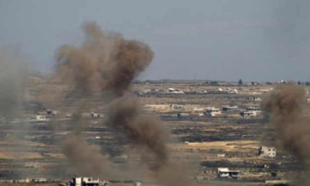 File | Israeli jets have frequently targeted government-hold positions in Syria, including on the Golan Heights as pictured here on June 25, 2017.