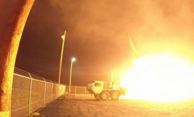 © MISSILE DEFFENSE AGENCY/AFP/File | The Terminal High Altitude Area Defense (THAAD) interceptor -- seen here being test-fired in Alaska earlier this year -- is intended to offer a new layer of defence against North Korean missiles