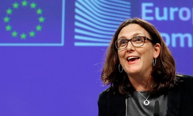 European Trade Commissioner Cecilia Malmstrom holds a news conference on Commission's proposal for a new methodology for anti-dumping investigations, at the EU Commission headquarters in Brussels, Belgium November 9, 2016. REUTERS/Yves Herman - REUTERS