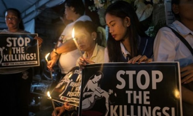 AFP/File | Police said they killed more than 3,800 drug suspects in the first 13 months in office of President Rodrigo Duterte, but a series of killings in the past month of three teenage boys -- two at the hands of the police -- has sparked public outrag