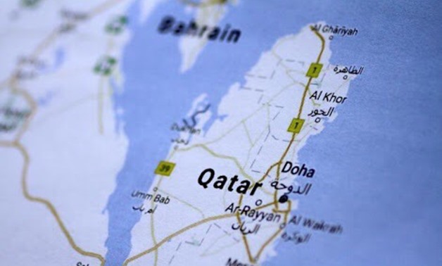 A map of Qatar is seen in this picture illustration June 5, 2017. REUTERS