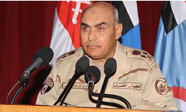 FILE: Egypt’s Defense Minister Sedki Sobhi