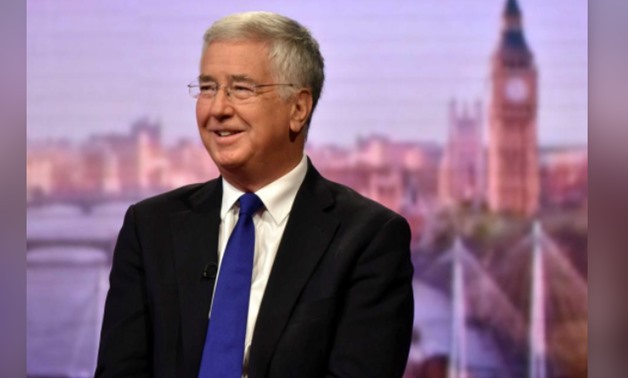 British defence minister Michael Fallon appears on the BBC's The Andrew Marr Show, in central London, Britain September 10, 2017. Jeff Overs/BBC Handout via REUTERS
