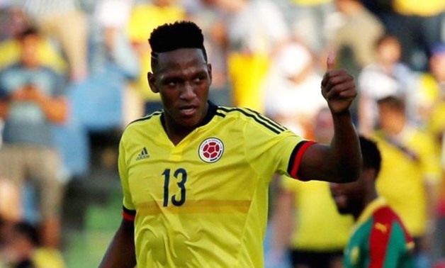 Yerry Mina with Colombian national team, FOTO REUTERS