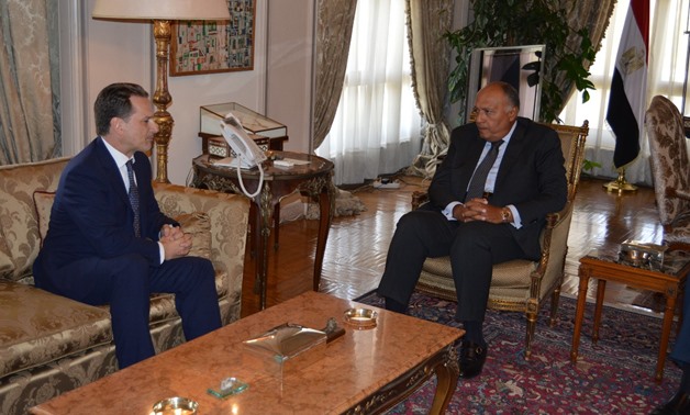 FM Shoukry meets with UNRWA Commissioner-General - press photo