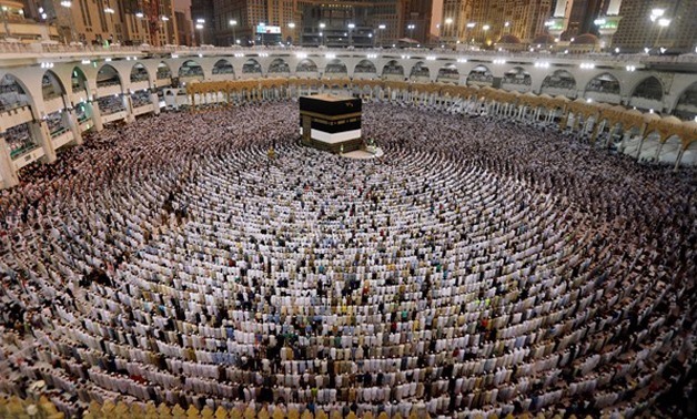 Muslims pray at the Grand Mosque - Reuters 
