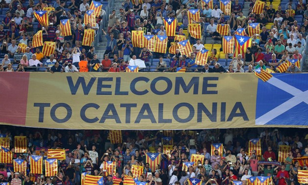 Welcome to Catalonia at Camp Nou - Reuters