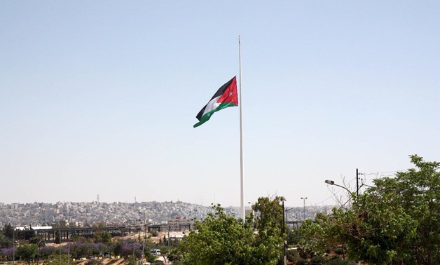 Jordan Flag at half mast - Creative Commons 